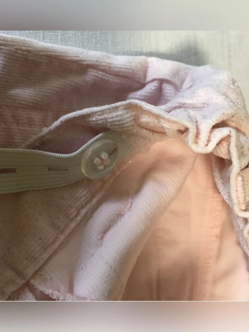 Gymboree Pink Corduroy Ballerina sparkles EMB Flare Pants Adjustable Waist